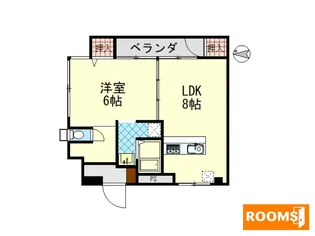 もんじビル【2階】の間取り
