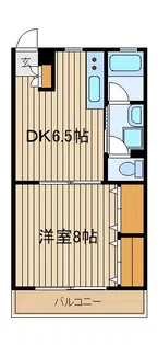 ゆたか五番館【2階】の間取り