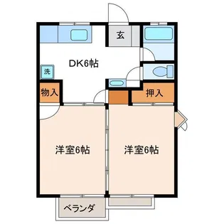 三町目二番館【2階】の間取り