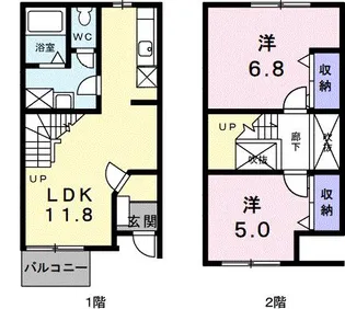 メゾン ソレイユ【1階】の間取り