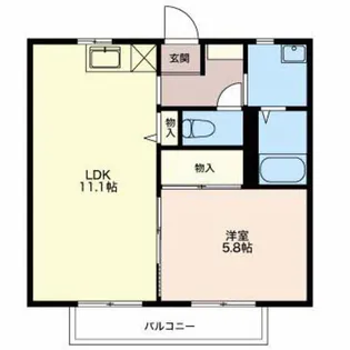 アイムアサヒ【1階】の間取り