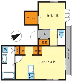 サンライズVI【3階】の間取り