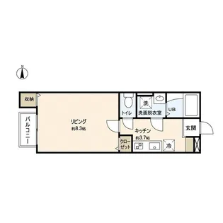 Azul長町II【3階】の間取り