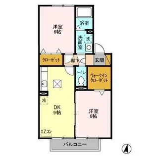 ソレアード【1階】の間取り