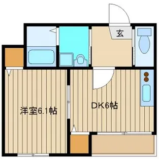 キャッスル大泉【1階】の間取り