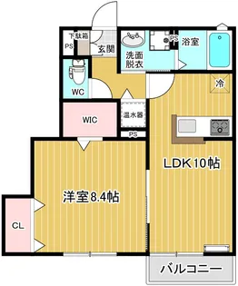 エルカステール篠B【2階】の間取り