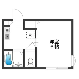 クラヴィス中延【1階】の間取り