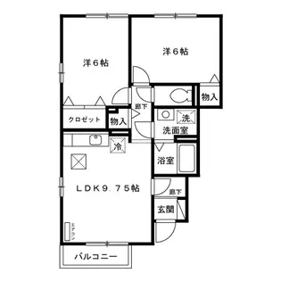 フォーシーズンB【1階】の間取り
