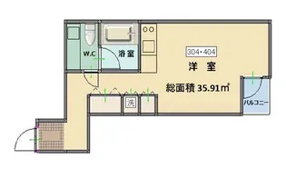 カーサ丸徳【3階】の間取り