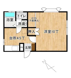 フリーダムスペースB棟【2階】の間取り