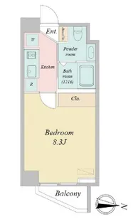 東京都墨田区亀沢1【マンション】の間取り