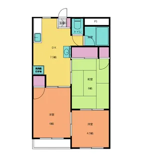 ハイコーポ栄【2階】の間取り