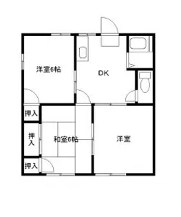 上柴パークハイツA棟【1階】の間取り