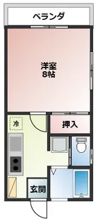 プラドール中里【2階】の間取り