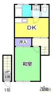 東京都東村山市栄町3【アパート】の間取り