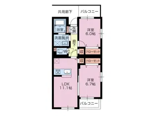 パッセ ムラージュ【2階】の間取り