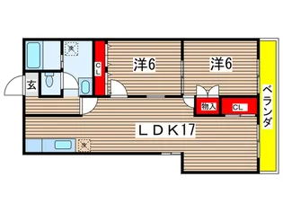 クリエイティブ第2富士ビル【3階】の間取り