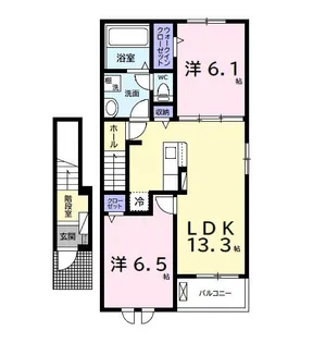 プラシード【2階】の間取り