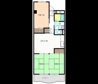 アーバンハイツ【5階】の間取り