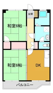 ル・シャン【2階】の間取り