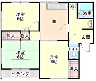リバティーハウス曽根【1階】の間取り
