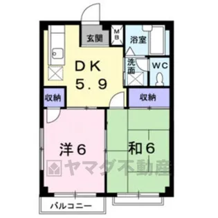 エルディムツチヤA【2階】の間取り