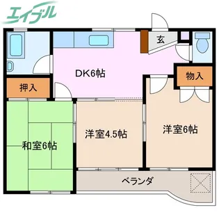 3DKの間取り画像