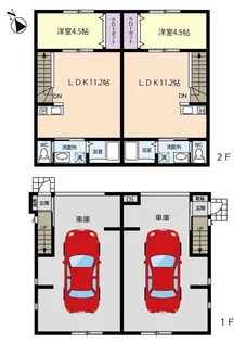 Warehouse五十子の間取り