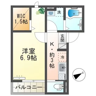 Amenity Axis II【1階】の間取り