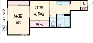 コーポひいらぎ【3階】の間取り