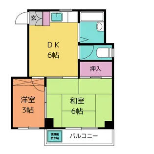 友菊ハイツ【3階】の間取り