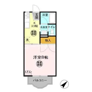 エンジェルヒルズ・マミ【1階】の間取り