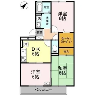 レジデンス・タケカタ【3階】の間取り