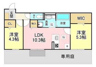 福岡県北九州市八幡西区陣原4【アパート】の間取り