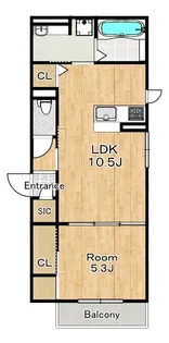 ピース【2階】の間取り