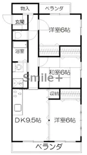 ウエルネス中仙道【4階】の間取り