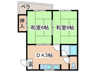 エスタ住吉公園【3階】の間取り
