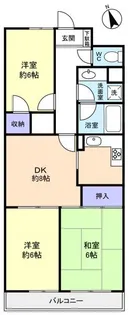 ホワイトハウス【2階】の間取り