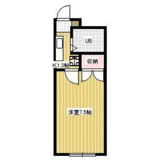 小白川コーポアベ【1階】の間取り