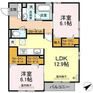 リブロン【1階】の間取り
