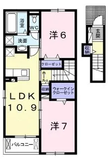 ジャルダン【2階】の間取り