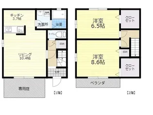 ハイマート中島【1階】の間取り