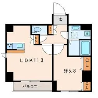 MON CHATON【7階】の間取り