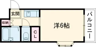 大阪府枚方市渚元町【アパート】の間取り