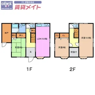 三重県多気郡明和町大字大堀川新田【一戸建】の間取り