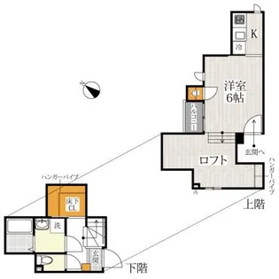 埼玉県八潮市大字南川崎【アパート】の間取り