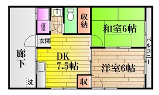 広島県広島市安佐北区可部5【アパート】の間取り