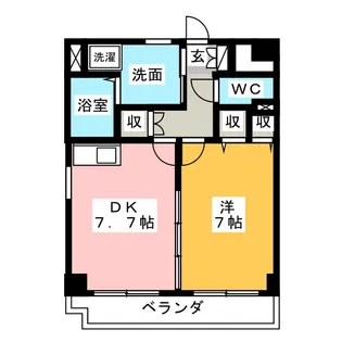 スプリングプレイス【2階】の間取り