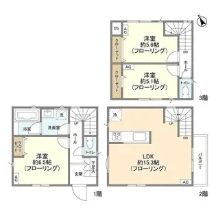 東京都世田谷区玉堤1【一戸建】の間取り