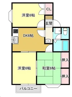 キャッスル・ツツミ【1階】の間取り